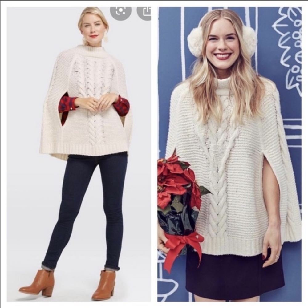 Draper James Cable Sweater Drape NWT XS/S